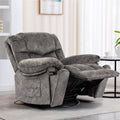 Gundir Massage Recliner Chair with Heat, Swivel Rocking Recliner, 360° Swivel, 8-Point Massage & Lumbar Heating, USB Charging, Grey